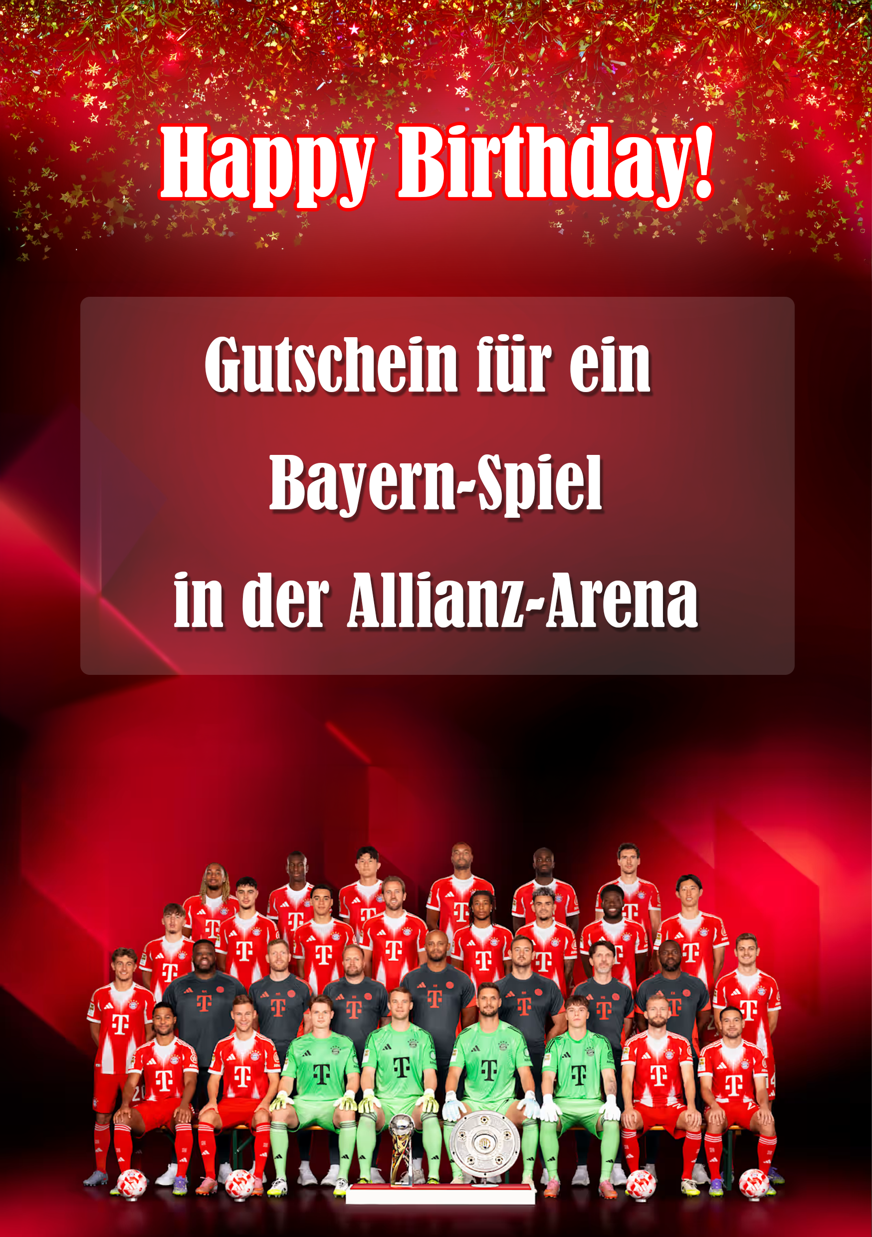 Gutschein für ein Bayern-Spiel in der Allianz-Arena